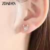 Stud -oorbellen Zdadan 925 Sterling Silver Rose Gold Earring For Women Party Accessoires Groothandel