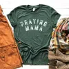 Women's T Shirts Praying Mama Shirt Christian Women Clothes Mom Tee Faith Clothing Mothers Day Tops For L