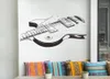 Creative large size Music guitar Wall Sticker Music room bedroom decoration Mural Art Decals wallpaper individuality stickers15034741