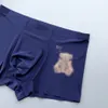 Designer ondergoed boksers luxe print microvezel katoenen kruis zomer traceless onderbroek 3 stks met doos gemengde kleur.