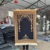 Składany i przenośny klęczący koc kultowy kryształowy aksamitny drukowany styl etniczny Mata Muzułmańska Modlitwa modlitewna 240424
