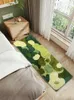 Mattor 3D Stereo Moss Tufted Matta For Living Room Bedroom Modern Green Forest Moss Shaggy Mattor Bedside Floor Mat Anti-Slip Home Decor