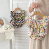 Kleidungsstücke Ins Sommer Baby Girl Set 0-3 Jahre Geborene Prinzessin Rüschen