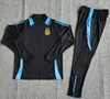 3 -gwiazdkowy Argentyna Tracksuit piłkarski koszulki 24/25 Home Away Football koszule Messis di Maria Dybala de Paul Maradona Men Training Suit TrackSuits Zestaw AAA