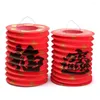 Estatuetas decorativas 10pcs asiáticas chinesas Lanterna Lanterna Custom Tradition Festival / ano Celebre Decoração de festa