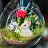 Garden Decorations 50Pcs Mini Figurines Adorable Resin Crafts Statues Flowerpot Bonsai Decors