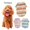 Dog Apparel Pet Clothes Multicolor Stripes Polyester Warm Shirt Pullover Coat Two-legged Sweater Adorable Vest For Home