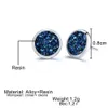 Stud Iparam Simple 1Pair 8mm in acciaio inossidabile inossidabile Shiny Austriad Crystal Round Brincos Stallings Orecchini per ragazze Donne Boucle Doreille D240426