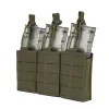 Holsters BC Laser Cut Triple Molle Pouch 5.56mm Mag Military Triple Molle Pistol M4 Magazine Pouch