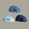 Berets Denim Blue Beret Hats Korean Version British Cloth Flat Cap Retro Painter Hat Spring Summer Autumn