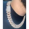 Iced Out Cuban Link Chain 16mm VVS Moissanite Diamond Cuban Link Chain Hip Hop Miami Cuban Chain Hip Hip