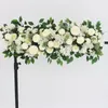 Fleurs décoratives 50 cm Rose Fleur artificielle Silk Arrangement mural de mariage