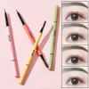 Förbättrar dubbelhuvud ögonbryn blyerts automatisk rotation smal penna påfyllning bryn ton makeup ögonbryn penn långlastande vattentät enkel slitage