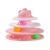 Toys 4 niveaux Cat Toy Tower Turntable Roller Balls