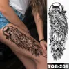 Tatuering överföring stor arm ärm tatuering Snake Medusa vattentät tillfällig tatuering klistermärke Poseidon Shark Aquaman Trident Body Art Full Fake Tatoo 240426