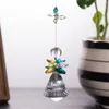 Decorative Figurines Rainbow Angel Suncatcher Crystal Sun Catchers Rear View Mirror Car Charm Home Wedding Decoration Wind Chimes Macrame#25