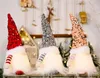 Jul Gnome Plush Glowing Toys Home Xmas Decoration Nytt år Bling Toy Christma Gifts Kids Santa Claus Snowman Ornament