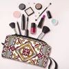 収納バッグKabyle Pottery Amazigh Ornament Travel Cosmetic Bag Retro Geometric Makeup Toyroty Toyreaty Organizer Ladies Beauty Dopp Kit