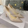 Luxus Mesh Diamond High Heels Schuhe Frauen flacher Schuh Neue Farbbohrer Pailletten Designer Damen Hochzeitsfeier Weiß atmungsaktives kristall hohe Heeled Schuhe mit Kasten