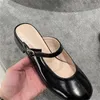 Scarpe casual Filla per le donne Taloni rotonde dei tacchi bassi di cucitura Mary Janes Cinta anteriore Zapatos Pieno in pelle Chassure Femme