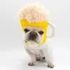 Appareils pour chiens Great Pet Hat Headgear Forme Exquise Forme du vent Création de modélisation de bière Créative Supplies