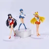 Action Toy Figures 5-Piece Set of Mizuno Ami Tsukino Usagi Hino Rei Aino Minako Action Picture Models Kawaii Doll Toys and Giftl2403