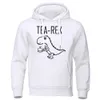 Bluzy bluzy bluzy kreskówka rex urocza i interesujące nadrukowane miękkie ubrania uliczne MENS CREWNECK Personalizowana swobodna bluzka z kapturem M 240425