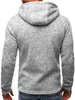 Sweatshirts Mens Hoodies Sweatshirts Mens Hoodie med sidospelfickor tunn ull fast färg Casual Daily Outdoor Hoodie Långärmad 240425