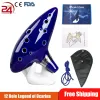 Strumento 12 foro La leggenda Ocarina of Time blu Alto c flauto a vento Strumento naturale Suono facile da imparare bene Nuovo regalo Spedizione gratuita