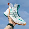 Boots topfight db wukong oranje high top basketbal schoenen voor mannen vrouwen draagbare gym niet -slip training sportschoenen kinderen kussen laarzen