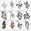 A93X Tattoo Transfer Women Snake Temporary Tattoos Stickers Waterproof Hotwife Eagle Henna Tattoo Fake Body Art Festival Accessories Fashion Hot Girl 240427