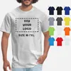 Boyut M-5XL Özelleştirme Kendi Tasarım Marka Baskı T-Shirt Yumuşak Pamuk Moda Unisex Üst Tee DIY Giyim Takım Giyim 240420