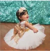 Girl Dresses Baby Baby Girls Kids Wedding Flower Dress Princess Party Pageant Back Formale Bow Lace Tulle DS19