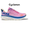 Hokaities One One Clifton 8 9ランニングシューズボンダイメン女性ホワイトブラックコーストスカイ鮮やかなオレンジシフトサンドエアリーブルーレッドカーボンメン