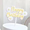 Zapasy imprezy wszystkiego najlepszego z okazji urodzin akrylowe ciasto akrylowe urocze stokrotki Deseraty kwiatowe dekoracje dla dzieci pieczenie baby shower