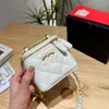 Saco de couro de luxo designer feminino bola dourada caixa saco lingge crossbody corrente verão novas mulheres couro genuíno mini quadrado bagke2u