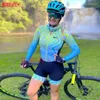 Racing sätter MLC Women's Bicycle Cycling Suit Jumpsuit Outdoor Road Equipment Customized Team Work