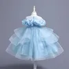 Children's dress Fancy Princess dress sequin pompadour dress Big children's costume Girl's gauze dress children's dress