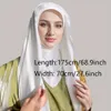 Bandanas Durag Color Color Mariffon Amira Fiffite Fiffite Breffable Soft and Confortain Ramadan Headscarf Simple Protection solaire Instant Instant Instant Womens Carterf 240426