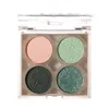 Grüne Lidschatten Palette Luxus Glitzer Lidschatten Make -up 4 Farben Pink Blue Braun Gregrau Lidschatten Paletten glänzend funkeln