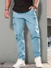 Herrenhosen Herrenhosen Seitentaschen Ladung Harem Hosen Reißverschluss schwarzer Hip-Hop-Freizeit-Joggerhosen Mode Casual Street Pantsl2404