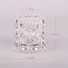 Storage Bottles Multi-purpose Creative Transparent Crystal Glass Pencil Holder Candle Cup Ornament Nordic Ins Ball Makeup Brush Bucket