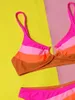 Женские купальные костюмы Para Praia Packwork Bikini Set Ring