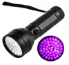 Flashlight LED UV 51 LED da 395 nm Violet Torcia Light Blacklight Detector per macchie per animali domestici di urina e cimici dei letti DLH0704213488