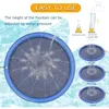 100150200cm Summer Pet Inflatable Swimming Pool Foldable Spray Mat Dogs Kids Outdoor Interactive Fountain Toys 240424