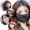 Halsdukar sidenmask för kvinnor tunt andningsbara mesh ansikte som täcker solskydd halsduk justerbar anti-uv cykling springa sport