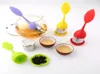 Créeurs de théières Créeurs Silicone Thé Spoon Infuseur avec des feuilles de qualité alimentaire Forme des infuseurs en acier inoxydable Filtre Filtre Li3059044