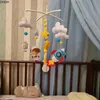 ERV0 Mobiles# Baby Mobile Ratles Toys 0-12 maanden voor baby pasgeboren Crib Bed Bed Bell Toddler Ratels Carrousel Baby Educatief speelgoed Kinderen geschenk D240426