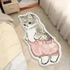 Teppiche Kawaii Katzen Teppich Teppich Teppich zottelige Teppiche für Schlafzimmer Wohnzimmer Bodenmatte unregelmäßige Nachtteppich Teormaten Mädchen Zimmer Dekor Dekor