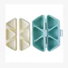 Bento Boxes 1 piece of 6-grid triangular rice and vegetable roll box mold Q240427